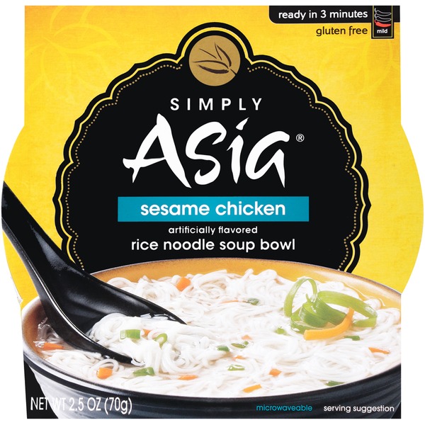 SIMPLY ASIA - SESAME CHICKEN- GLUTEN FREE - NOODLE SOUP - 2.5oz
