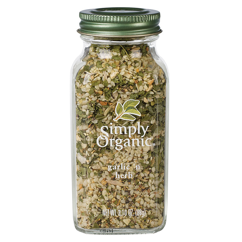 SIMPLY ORGANIC - SEASONING - (Garlic 'N Herb) - 3.10oz