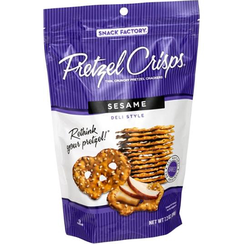 SNACK FACTORY - PRETZEL CRISPS - NON GMO - (Sesame) - 7.2oz