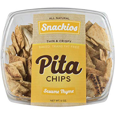 SNACKIOS - PITA CHIPS - (Sesame Thyme) - 6oz