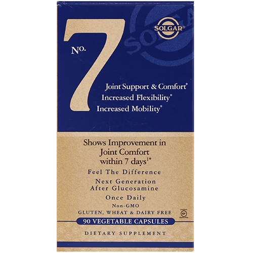 SOLGAR - NO.7 JOINT SUPPORT & COMFORT INCREASED FLEXIBILITY MOBILITY - 30 VEGE CAPSULES