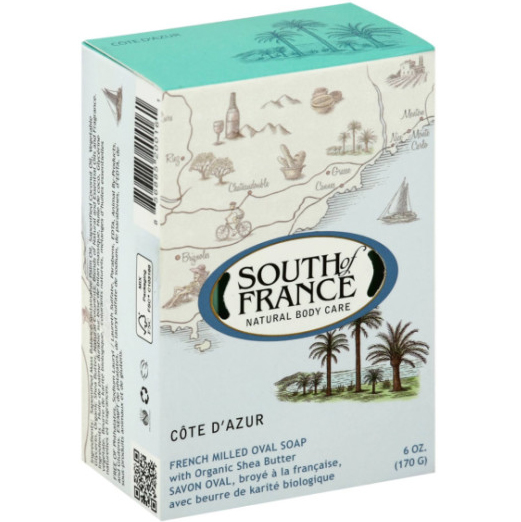 SOUTH OF FRANCE - FRENCH MILLED OVAL SOAP - (Cote D'Azur) - 6oz