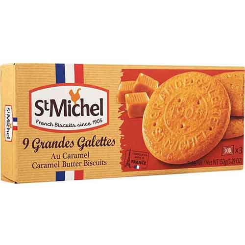 St MICHEL - 9 GRANDES GALETTES - (Caramel Butter Cookies) - 5.29oz