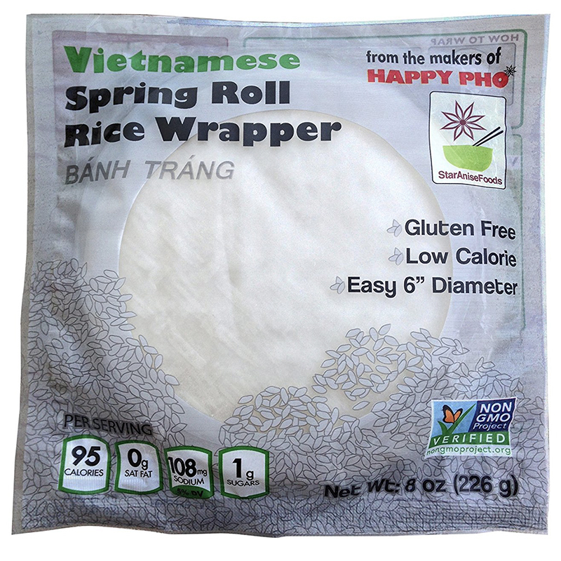 STAR ANISE FOODS - VIETNAMESE - SPRING ROLL RICE WRAPPER - NON GMO - 8oz