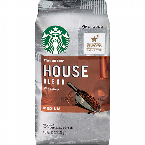 STARBUCKS - GROUND COFFEE- (House Blend | Medium) - 12oz