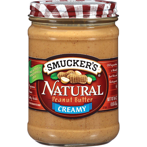 SUCKER'S - NATURAL PEANUT BUTTER - (Creamy) - 16oz