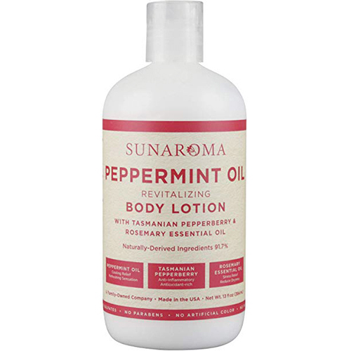 SUNAROMA - BODY LOTION - (Peppermint Oil | Revitalizing) - 13oz