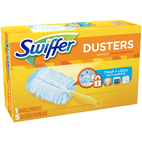 SWIFFER - DUSTERS TRAP+LOCK MULTI SURFACE - 1 HANDLE & 5 DUSTERS