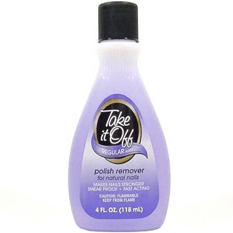 TAKE IT OFF - POLISH REMOVER FOR NATURAL NAILS - (Regular Scent) - 4oz