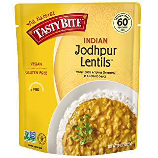 TASTY BITE - ALL NATURAL - VEGAN - GLUTEN FREE - NON GMO - (Jodhpur Lentils) - 10oz