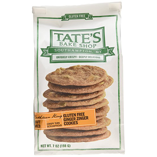 TATE'S - GLUTEN FREE GINGER ZINGER COOKIES - 7oz