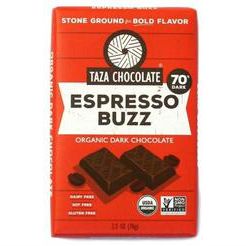 TAZA CHOCOLATE - ESPRESSO BUZZ - NON GMO - GLUTEN FREE - VEGAN - 2.5oz