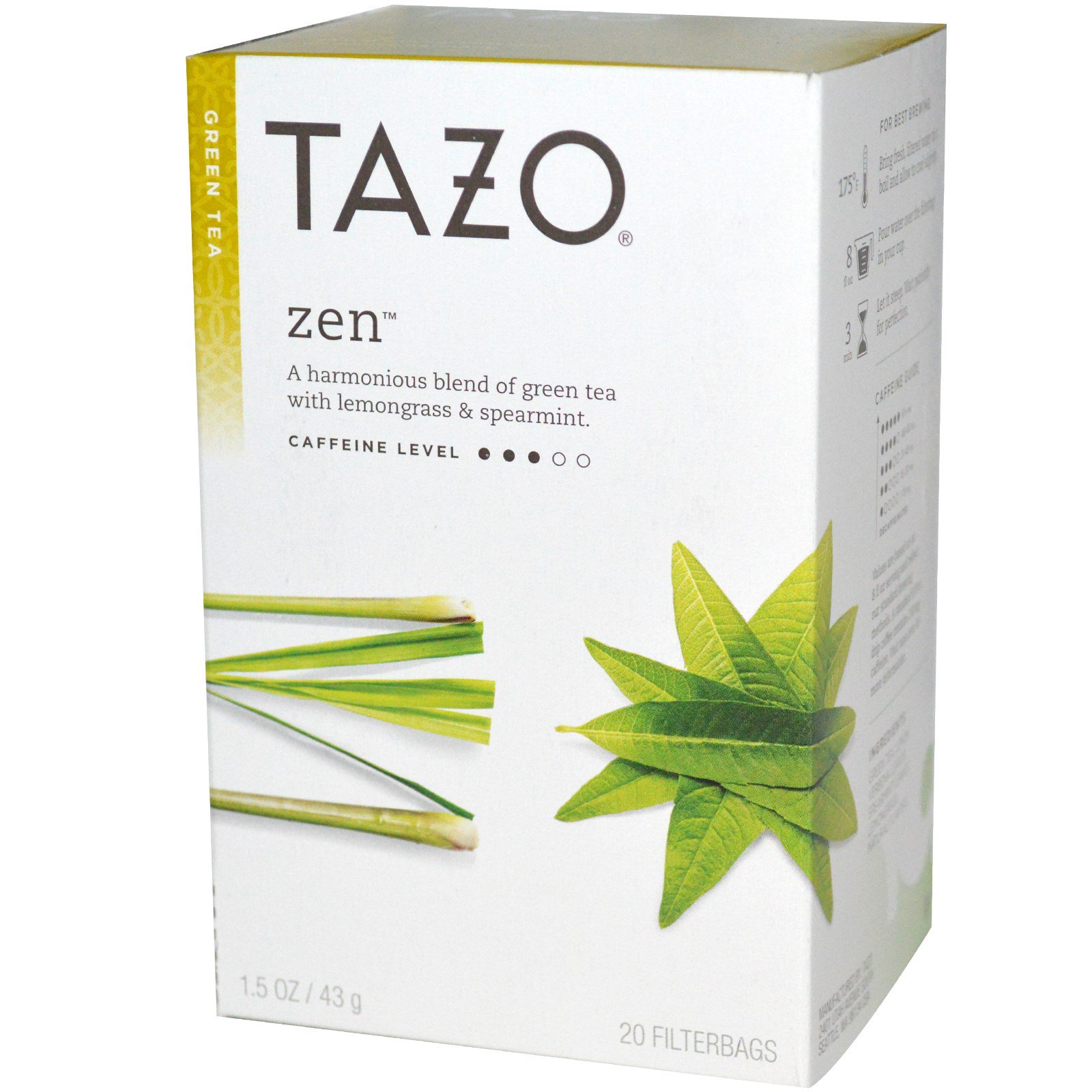 TAZO - GREEN TEA - (Zen) - 20 bags