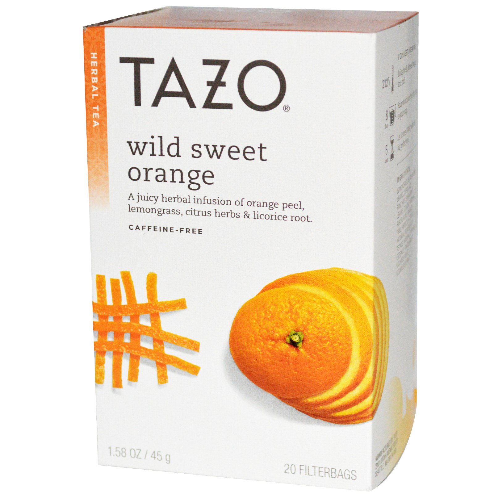 TAZO - HERBAL TEA - (Wild Sweet Orange) - 20 bags