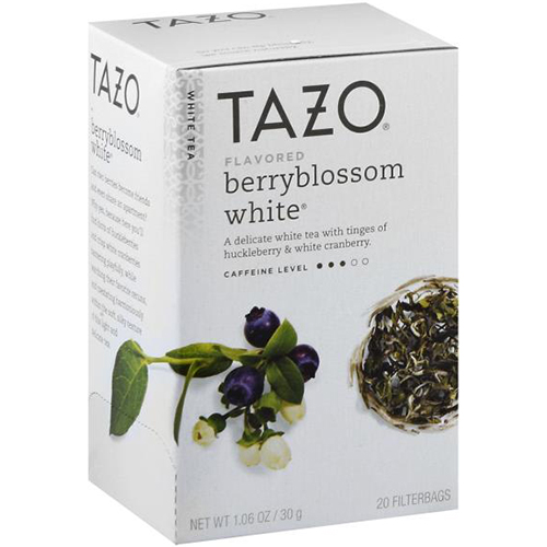 TAZO - WHITE TEA - (Berryblossom White) - 20 bags