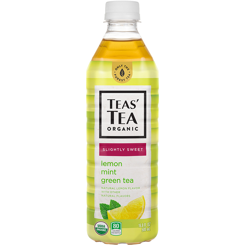 TEAS' TEA ORGANIC - (Lemon Mint Green Tea | Unsweetened) - 16.9oz