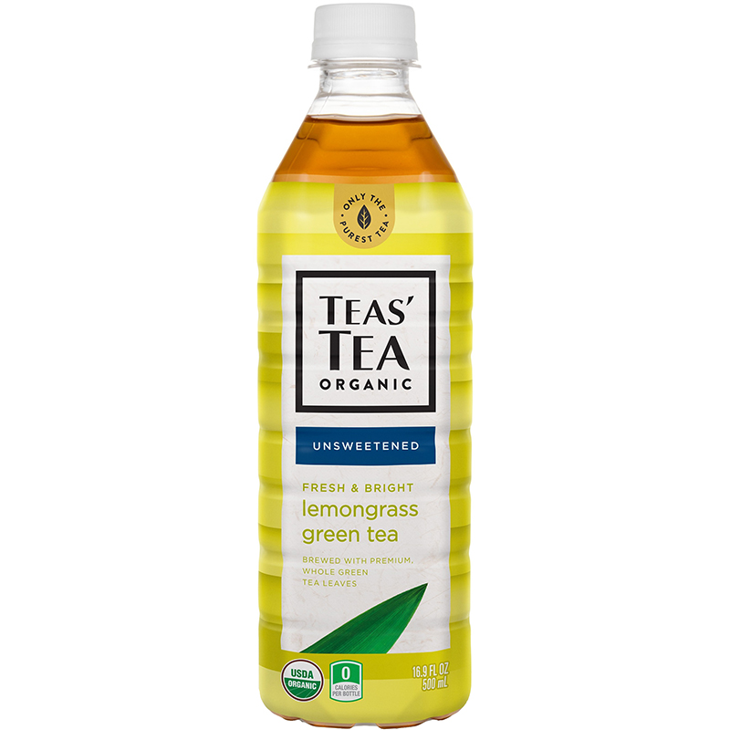 TEAS' TEA ORGANIC - (Lemongrass Green Tea | Unsweetened) - 16.9oz