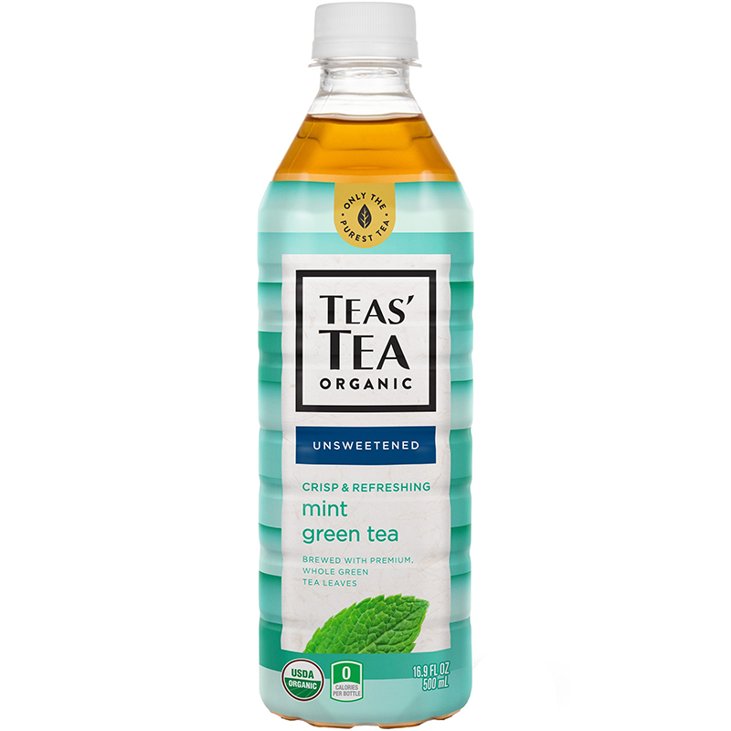 TEAS' TEA ORGANIC - (Mint Green Tea | Unsweetened) - 16.9oz