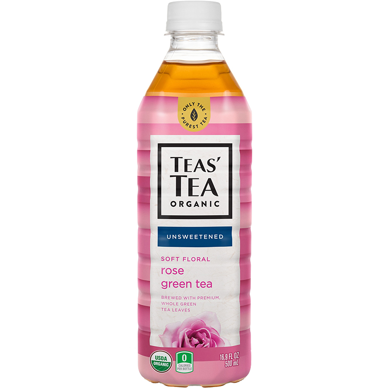 TEAS' TEA ORGANIC - (Rose Green Tea | Unsweetened) - 16.9oz