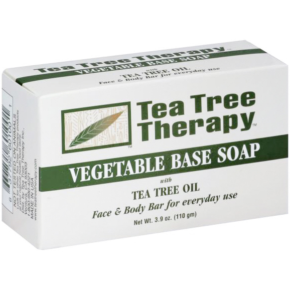 TEA TREE THERAPY - VEGETABLE BASE SOAP /W TEA TREE OIL - 3.9oz