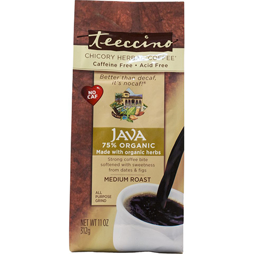 TEECCINO - CHICORY HERBAL COFFEE - CAFFEINE & ACID FREE - (Java | Medium Roast) - 11oz