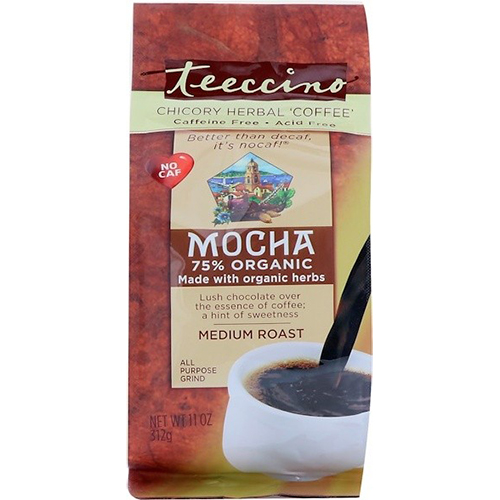 TEECCINO - CHICORY HERBAL COFFEE - CAFFEINE & ACID FREE - (Mocha | Medium Roast) - 11oz
