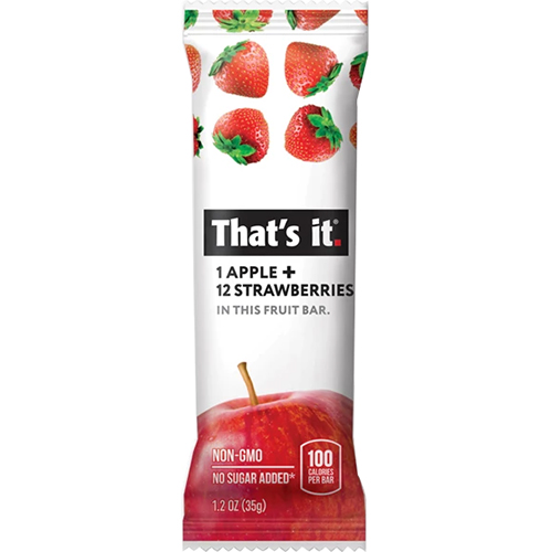 THAT'S IT - FRUITS BAR (1 Apple + 12 Strawberries) - 1.2oz