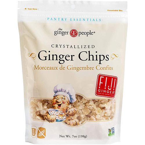 THE GINGER PEOPLE - CRYSTALLIZED GINGER CHIPS - NON GMO - (Original) - 7oz