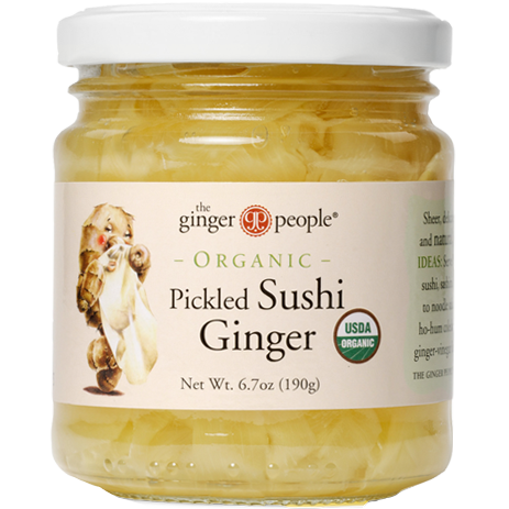 THE GINGER PEOPLE - ORGANIC PICKLED SUSHI GINGER - 6.7oz
