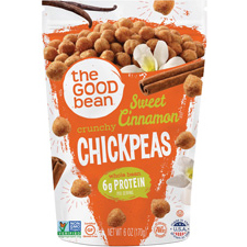 THE GOOD BEAN - CRUNCHY CHICKPEAS - (Sweet Cinnamon) - 6oz