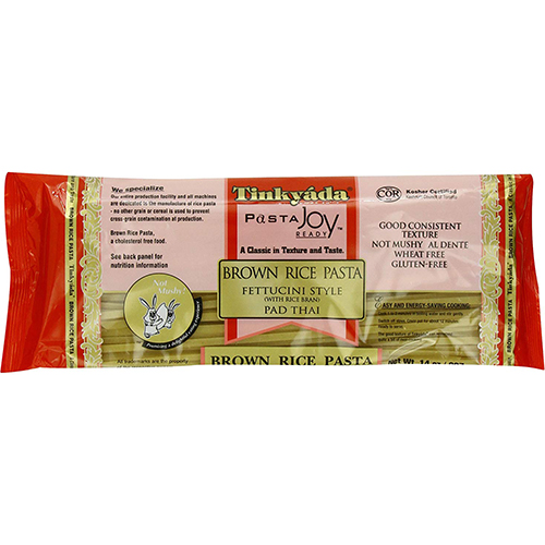 TINKYADA - PASTA JOY - BROWN RICE PASTA - (Fettuccini Tyle (/w Rice Bran) Pad Thai) - 12oz
