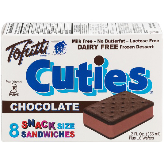 TOFUTTI - CUTIES - DAIRY FREE - (Chocolate) - 12oz