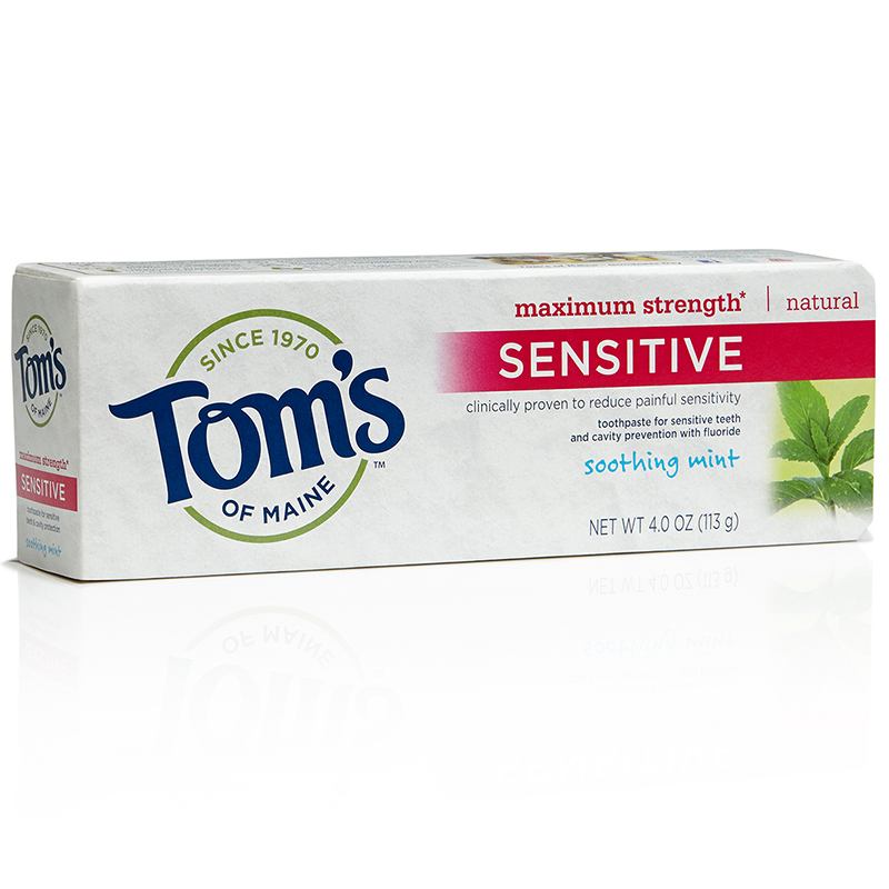 TOM'S - TOOTHPASTE MAXIMUM STRENGTH - NATURAL - (Sensitive) - 4oz