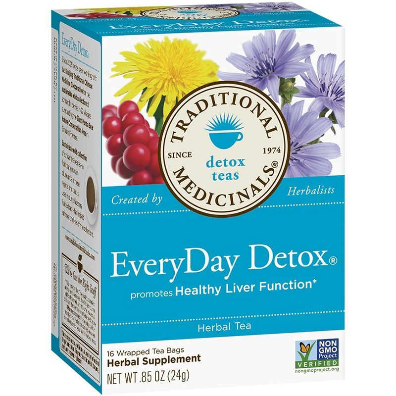 TRADITIONAL MEDICINALS - NON GMO - (Everyday Detox) - 16 Tea Bags