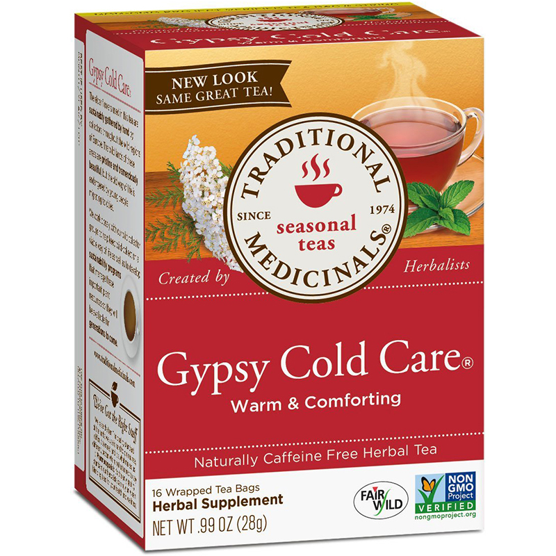TRADITIONAL MEDICINALS - NON GMO - (Gypsy Cold Care) - 16 Tea Bags