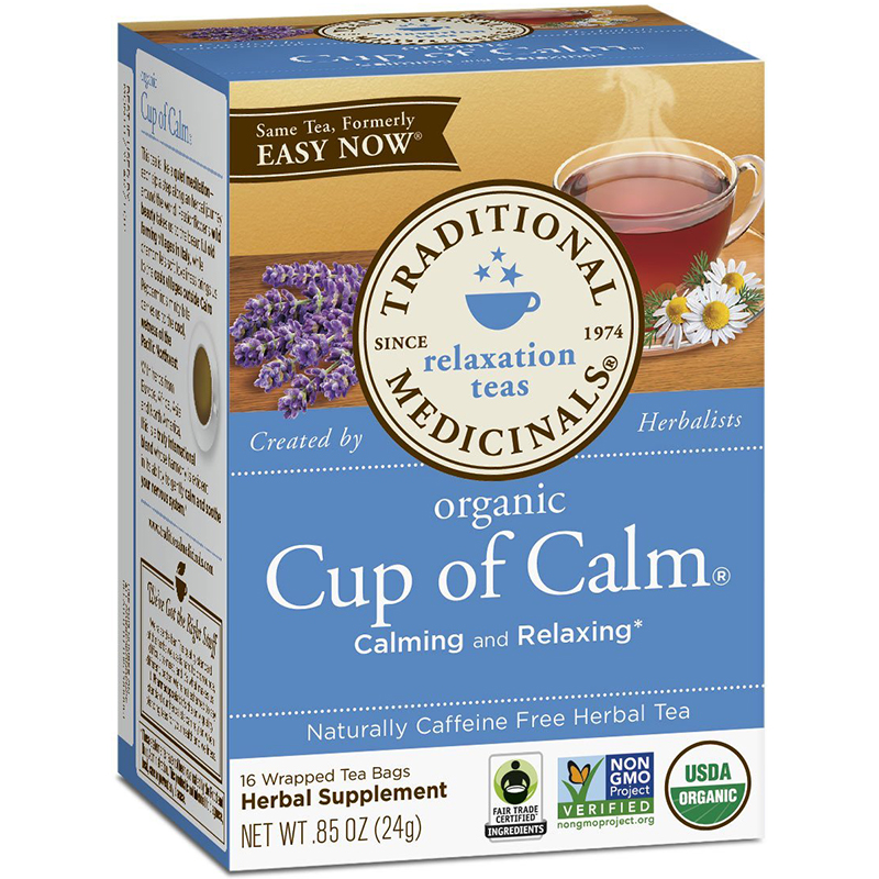 TRADITIONAL MEDICINALS - ORGANIC - NON GMO - (Cup of Calm) - 16 Tea Bags