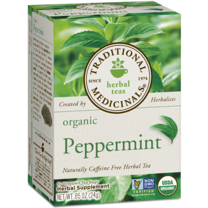 TRADITIONAL MEDICINALS - ORGANIC - NON GMO - (Peppermint) - 16 Tea Bags