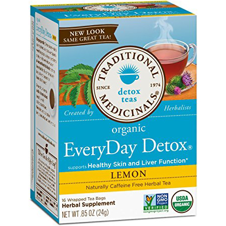 TRADITIONAL MEDICINALS - ORGANIC - NON GMO - (Everyday Detox | Lemon) - 16 Tea Bags