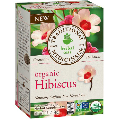 TRADITIONAL MEDICINALS - ORGANIC - NON GMO - (Hibiscus) - 16 Tea Bags