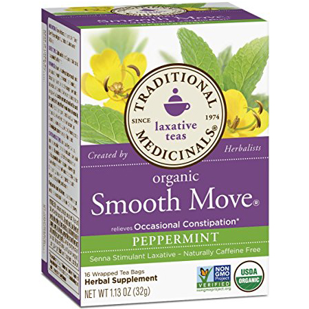 TRADITIONAL MEDICINALS - ORGANIC - NON GMO - (Smooth Move | Peppermint) - 16 Tea Bags