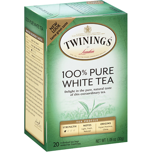 TWININGS - 100% PURE WHITE TEA - 20bags
