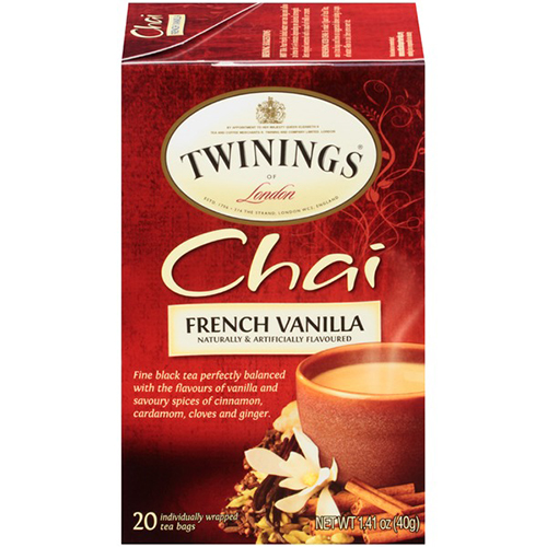 TWININGS - CHAI - (French Vanilla) - 20bags
