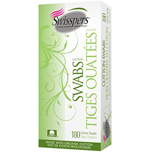 US.COTTON - SWISSPERS COTTON SWABS TIGERS OUATEES - 180 Cotton Swabs