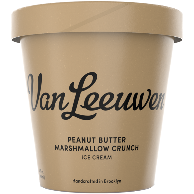 VAN LEEUWEN - (Peanut Butter Marshmallow Crunch) - 14oz