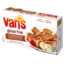 VANS - CINNAMON FRENCH TOAST STICKS - NON GMO - GLUTEN FREE - 12.4oz