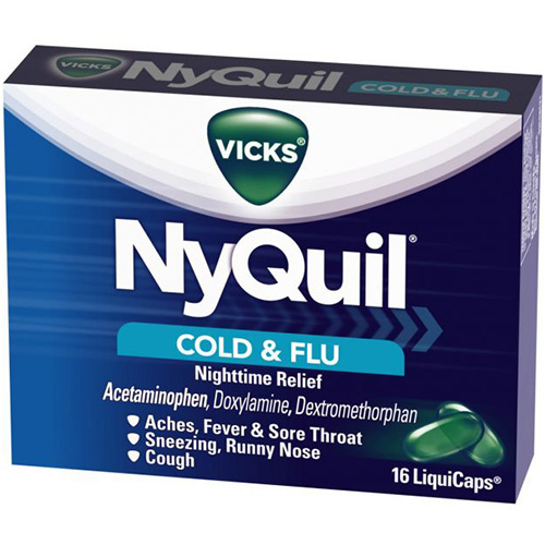 VICKS - NYQUIL - (Cold & Flu) - 16LIQUICAPS