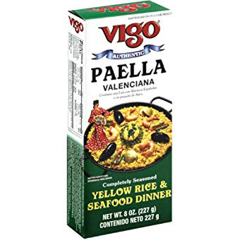 VIGO - PAELLA VALENCIANA YELLOW RICE & SEAFOOD DINNER - 8oz