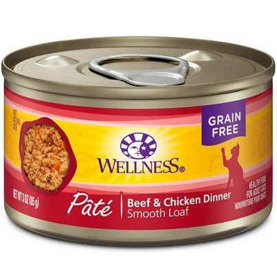 WELLNESS - HEALTHY FOOD FOR ADULT CATS - (Beef & Chicken Dinner) - 3oz
