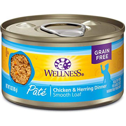 WELLNESS - HEALTHY FOOD FOR ADULT CATS - (Chicken & Herring Dinner) - 3oz