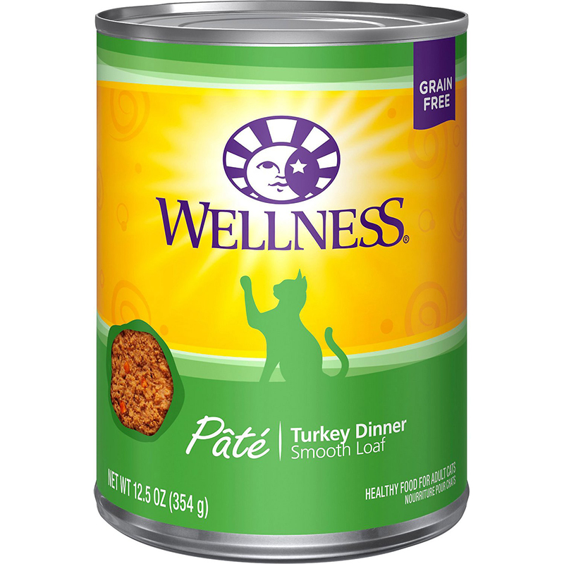 WELLNESS - HEALTHY FOOD FOR ADULT CATS - (Turkey Dinner) - 12.5oz